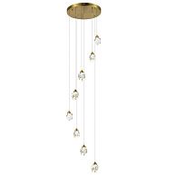 Подвес 50*50*300 см, 8*LED*3W, 3000K Gerhort G52167/8GD CL, Золото