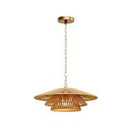 Подвесной светильник 45*45*214,5 см, 1*E27*60W, Maytoni Costa MOD394PL-01BS, латунный