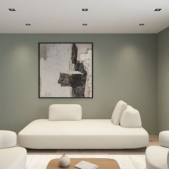 Встраиваемый светильник 9,3*9,3*2,4 см, 1*GU5.3*15W, Denkirs Prime DK-DH2021-BK, черный