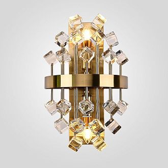 Бра RUFINA B 24*24*40 см, 2*E14*40W, ImperiumLoft rufina01, Латунь