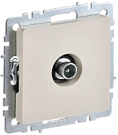 BRITE Розетка TV проходная РТВ10-0-БрКр бежевый