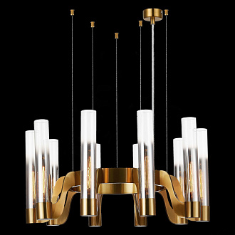 Люстра подвесная 90 см, 400W, ST LUCE ETTORE SL1235.303.10 Латунь