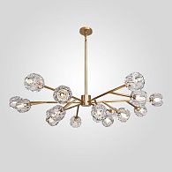 Люстра на штанге Boule De Cristal Round Chandelier 18 120*120*30 см, 18*G9*40W, ImperiumLoft 40.1218, Латунь