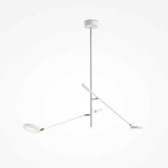 Люстра на штанге 122,5*23*100,3 см, LED, 15W, 3000К, Maytoni FAD MOD070CL-L15W3K1 белый