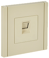Розетка компьютерная RJ45 кат.6 FP431 ваниль IEK FORTE&PIANO, FP-K10-2-K10