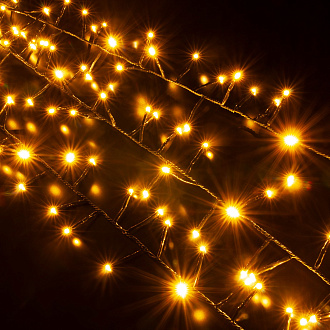 Гирлянда нить Мишура теплый белый 5м IP20 400-004 теплый белый 500* см, LED *6W, 2700 К, Elektrostandard 400-004