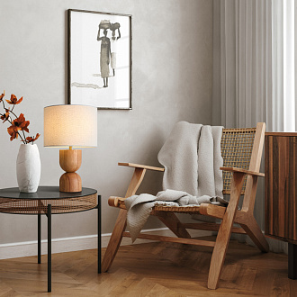 Настольная лампа 43,5*43,5*28 см, 1*E27, 40W, Freya FOREST FR5326TL-01BG латунный