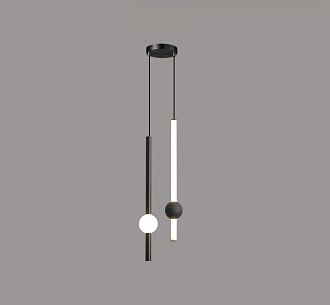 Подвесной светодиодный светильник Inodesign Orion Black Double 40.6018