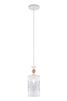 Люстра Ø120 x H200 (800), мм, 1*40W, WT (Белый) Rilon 5197/1H WT