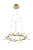 Люстра Ø600 x H160, мм, 6 x 7W+LED 18 x 1.5W(27W) 4000K, GOLD (Золото) NewRgy 9020-D600GD GOLD