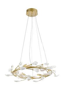 Люстра Ø600 x H160, мм, 6 x 7W+LED 18 x 1.5W(27W) 4000K, GOLD (Золото) NewRgy 9020-D600GD GOLD