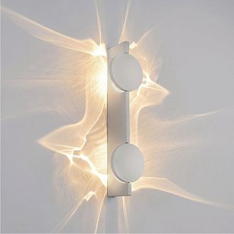 Настенный светильник 40 см, 10W, 3000K, Loft IT Flame 10452/2W White sand, белый