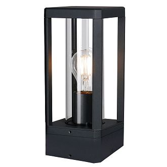 Уличный светильник 12*12*27,1-27,1 см, вр  см, 1*E27*20W, K, Mantra Nevada MAN8900, черный