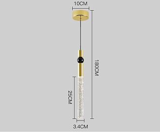 Подвесной светодиодный светильник Inodesign Spree Gold 44.2534