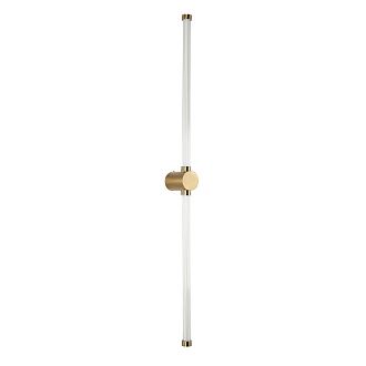Бра Favourite Lignum 3057-3W, D100*W60*H1000, золота, белый плафон цилиндрической формы из акрила