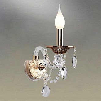 Бра 12*32 см, 1*E14, 40W, Omnilux Omnilux 748 OML-74801-01, золотой