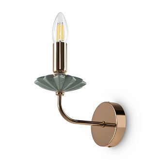 Бра 19,5*11*-21 см, 1*E14*40W, Freya  FR5336WL-01G, Золото