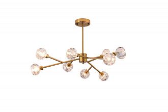 Потолочная люстра Freya Grace FR5114PL-09BZ, диаметр 80 см, бронза