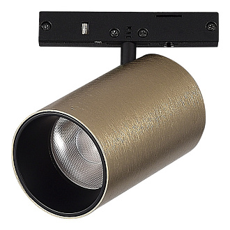 Магнитный трековый светильник 3,5*5,8 см, 1*LED*5W 3000K ST LUCE Super5 ST671.336.05 латунь