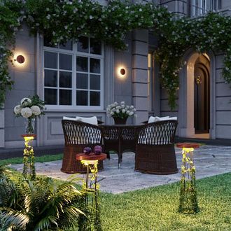 Уличный встраиваемый в грунт светильник *21*-80 см, 1*LED*12W, 3000K, Odeon Light LIANA 7108/15GLA, черный