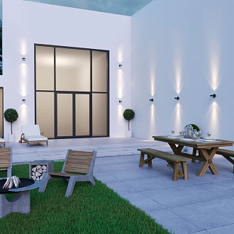 Бра 7 см, 6W, 4000K, Novotech CALLE 359304, черный