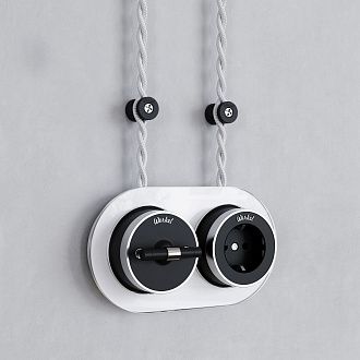 W6433408 Изоляторы 100 шт, черный матовый Vintage Werkel, 4690389202834