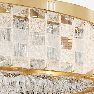 Накладной светильник 50*50*15 см LED, 32W, 3000К, Maytoni CASTELLO  MOD336CL-L100G3K золотой