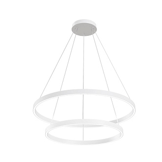 Подвесная люстра 80*80*134 см, LED, 82W, 3000К-4000К, Maytoni Rim MOD058PL-L74WK белый