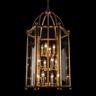 Подвесная люстра 56 см, Loft IT Glory 10592/12 AB, бронза
