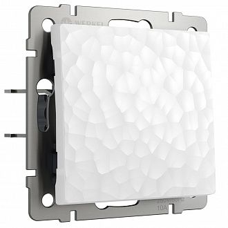 W1212001 Выключатель одноклавишный проходной, hammer белый Werkel, 4690389162039