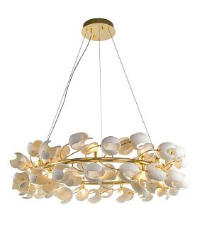 Люстра Ø800 x H220 (1220), мм, 18*15W (270W), GD (Золото) NewRgy 6166E/18 GD