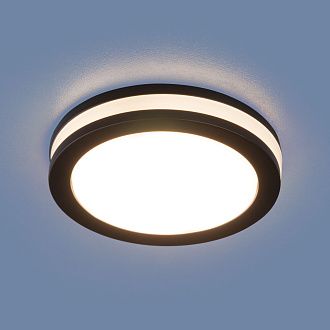 Точечный светильник LED 5W, 3300 К, 0*0*0 см, черный, Elektrostandard Aster DSKR80 5W 3300K, вр 6,5 см