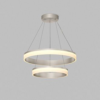 Подвесной светильник 60 см, 63W, 3000K, Denkirs Ring DK6672-SN, никель