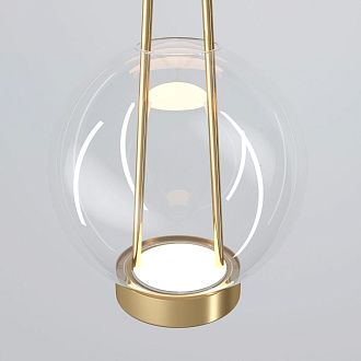 Подвесной светильник 20*20*40-120 см, LED*15W, 3000K, Eurosvet Frasco 50267/1 LED, латунь, a069344
