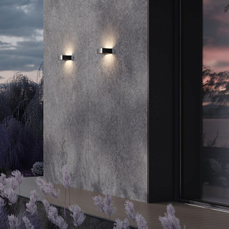 Светильник настенный 18*20*7,9 см, LED, 18W, 3000К, Maytoni Cont O464WL-L18GF3K черный