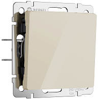 W1112043 Выключатель одноклавишный проходной, айвори акрил Werkel, 4690389197000