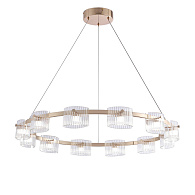 Подвесная люстра 82*150 см, 12*LED, 60W, 4000К, Favourite Ori 4248-12P латунный