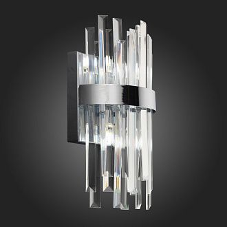 Светильник настенный ST-Luce SL1160.101.04 Хром/Хром, Прозрачный G9 4*3W