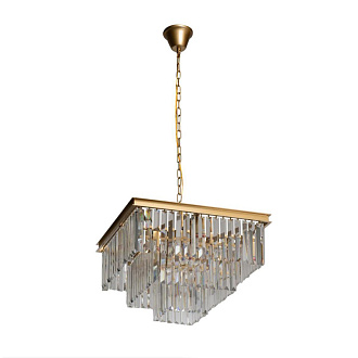 Подвесная люстра Loft IT Prism Clear 10019/500S, золото
