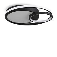 Потолочный светильник 47 см, 80W, 4000K, Freya Nation Market FR10028CL-L80B, черный