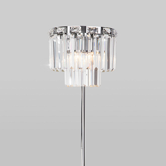 Напольный светильник Eurosvet Elegante 01137/3 хром/прозрачный хрусталь Strotskis