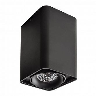 Светильник 10*10*17 см, 10W, 3000К  Lightstar Monocco черный 052337