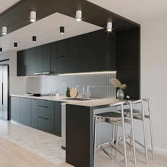 Накладной светодиодный светильник Cors 25032/LED 10W 4200K белый/серебро Elektrostandard