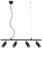 Светильник потолочный 80*6 см, Crystal Lux RIVO SP4 L800 BL Черный