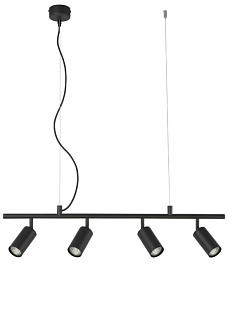 Светильник потолочный 80*6 см, Crystal Lux RIVO SP4 L800 BL Черный