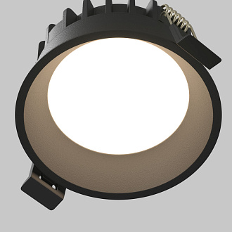 Встраиваемый светильник Downlight 9*4,6 см, 8W, 3000-4000-6000K 120° Maytoni Technical Okno DL055-8W3-4-6K-B черный, вр 8 см