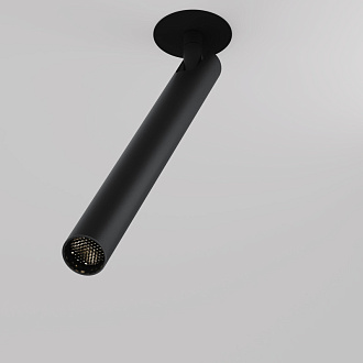 Встраиваемый светильник 3*3*32,6 см, LED, 6W, 3000К, Maytoni Technical Focus T C141RS-L300-6W3K-B черный, вр 5,5 см