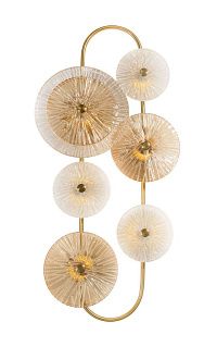Бра L100 x W310 x H660, мм, 30W, PLATING BRASS (ЛАТУННОЕ ПОКРЫТИЕ) NewRgy W5853P/6 PLATING BRASS