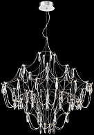 Подвесная люстра 100*100*161 см, LED, 62W, Wertmark  WE336.62.106 хром