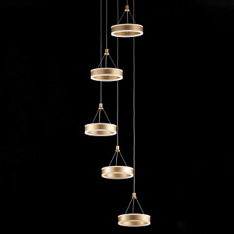 Люстра 46*60/180 см, 100W 4000K Citilux CL719052 Дуэт Золото